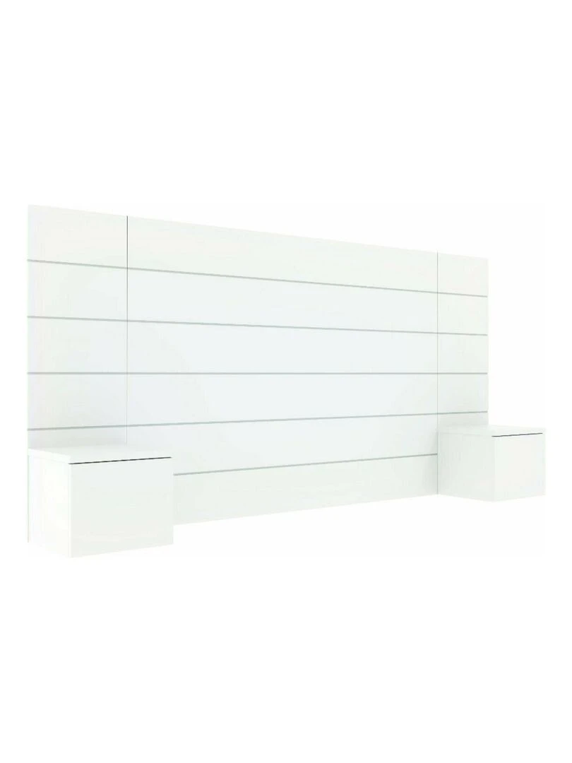 Tête de lit avec chevets Friz AKITEN RETAIL Blanc Blanc