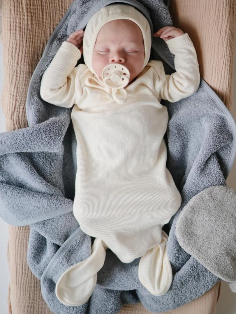 Cape de bain en coton bio Tradewinds Gris