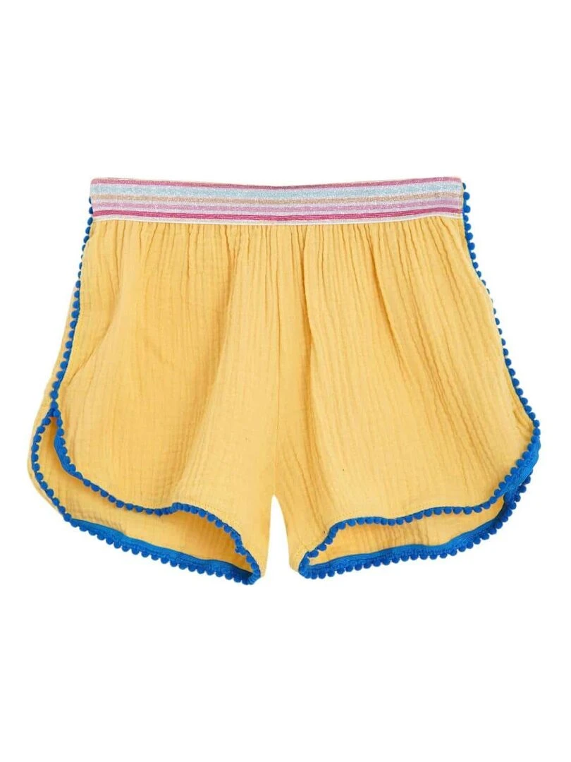 de plage   Tunique + short  /   LOVE   'LA FAUTE A VOLTAIRE'   Jaune