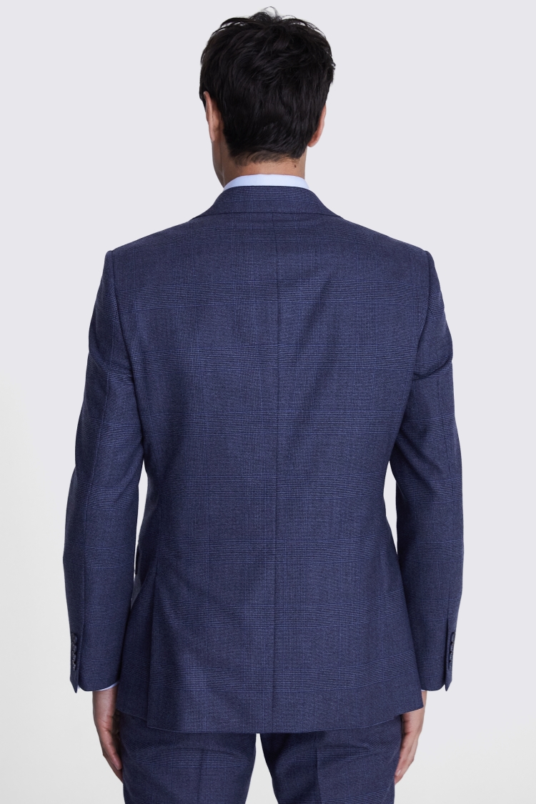 Tailored Fit Blue Check Performance Jacket    Buy Online at Moss