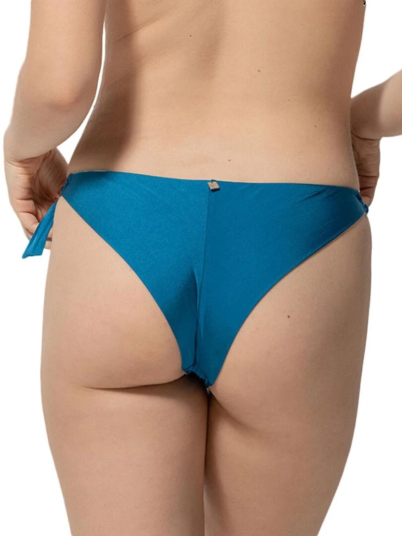 Bas maillot de bain brésilien à nouettes Homonoia Bleu