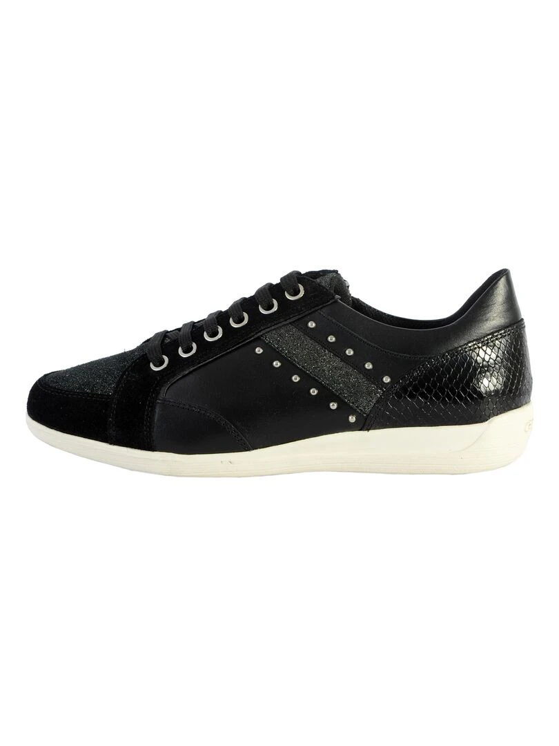 Basket Cuir Geox Myria Nappa Noir