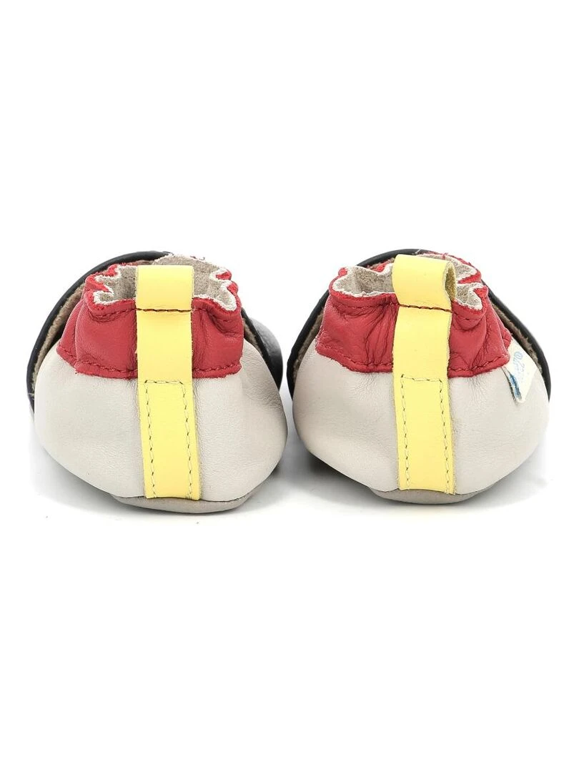 Chaussons Cuir Fireman Plg   Bleu marine