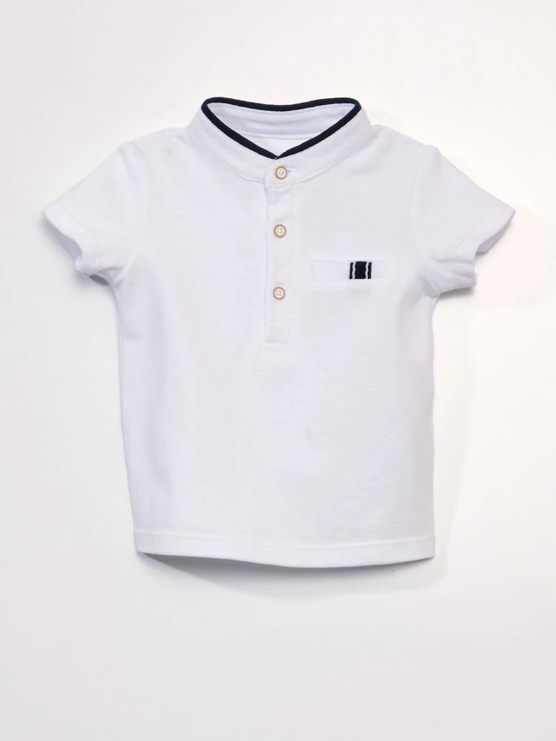 Ensemble 2 pièces Tee shirt esprit polo + short en twill BEIGE