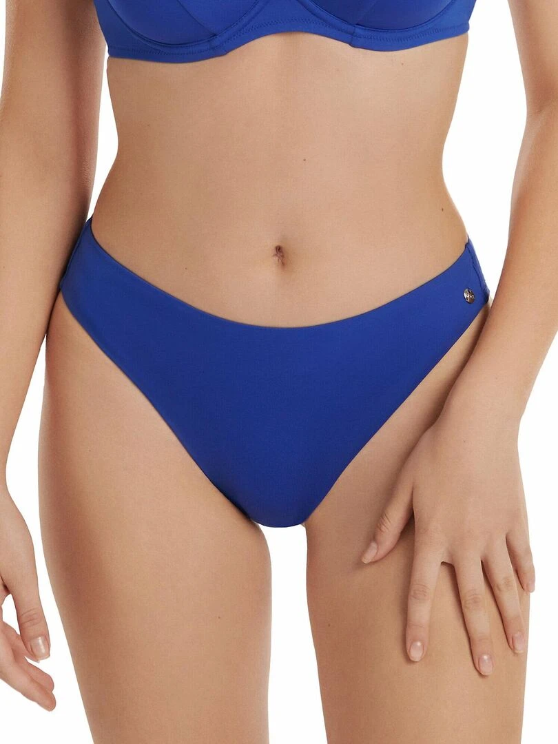 Bas maillot brésilien de bain taille basse Palma Bleu