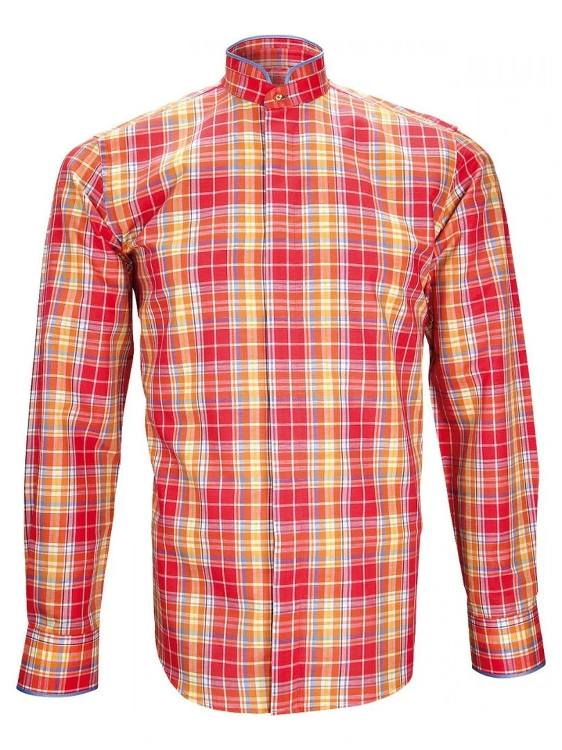 Chemise col mao WINCH Rose