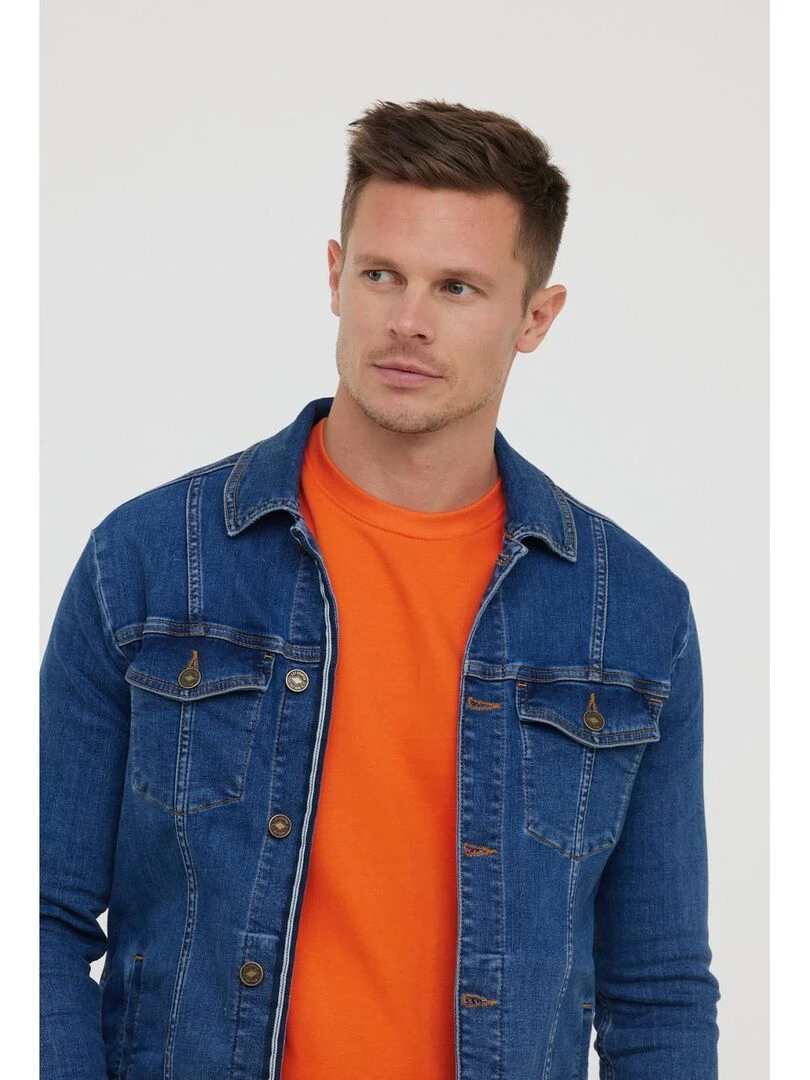 Lee Cooper   Veste manches longues coton slim FLIME   Bleu