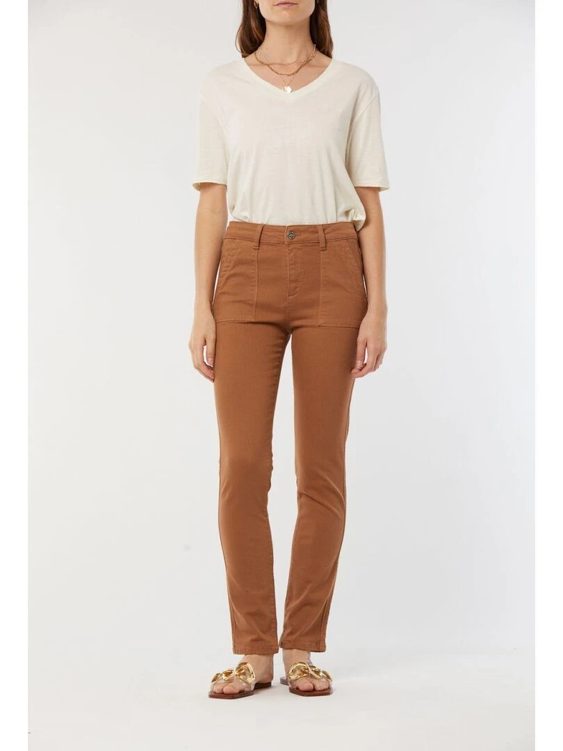 Lee Cooper Pantalon coton slim JILO Beige argile