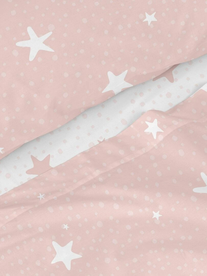 Parure de lit 2 pièces Little star "Happyfriday"   Rose