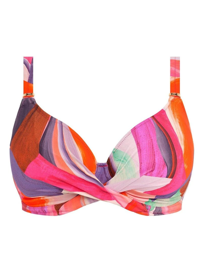 Haut de maillot de bain à armatures Aguada beach   Rose