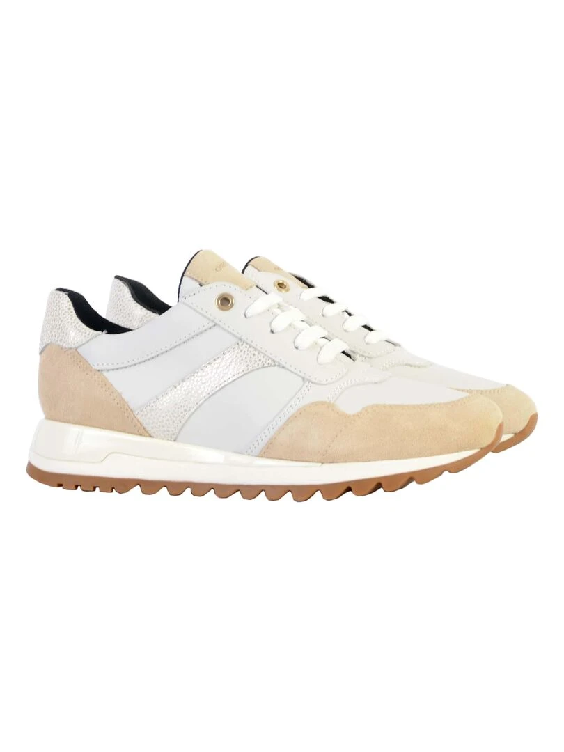 Basket Cuir Geox Tabelya   Blanc