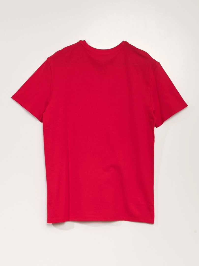 Tee shirt manches courtes imprimé 'Noël'   BLUESANTA