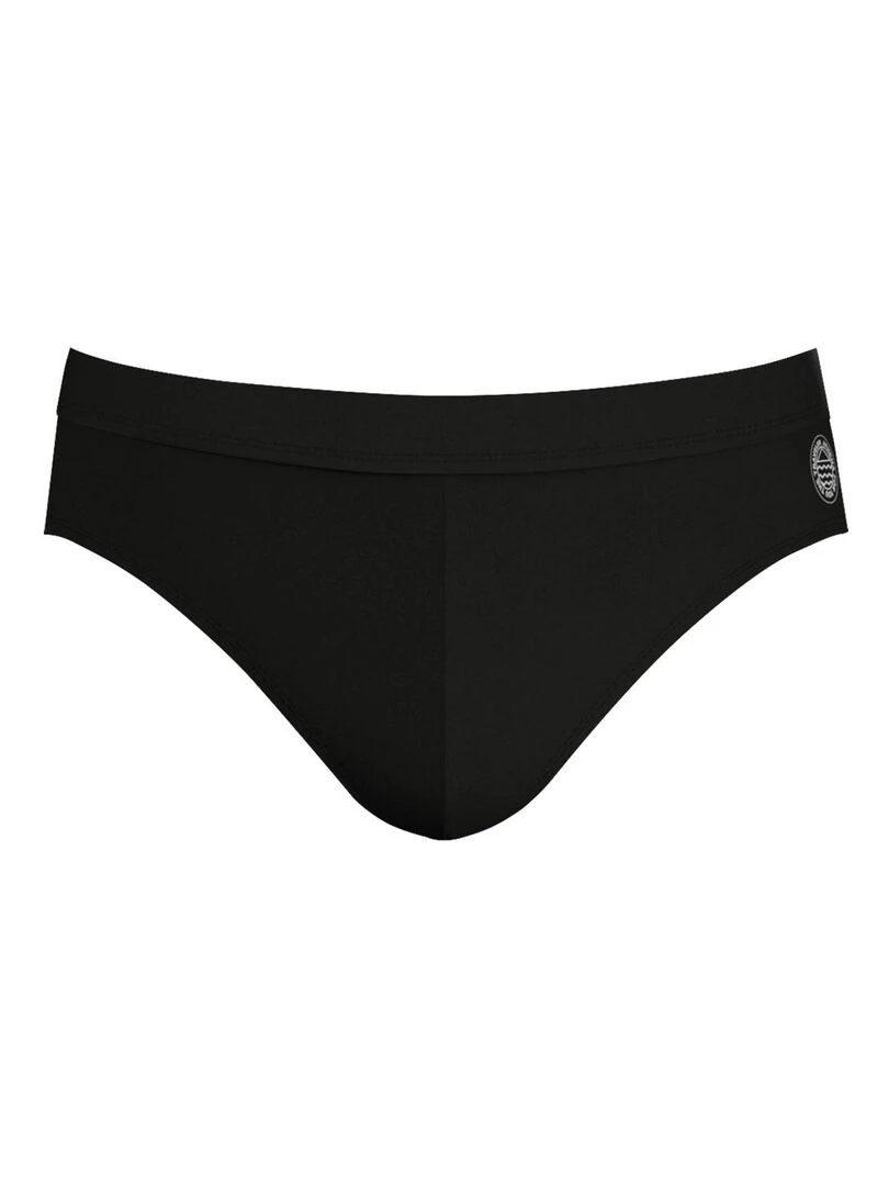 Slip de bain taille basse homme Traveler Noir