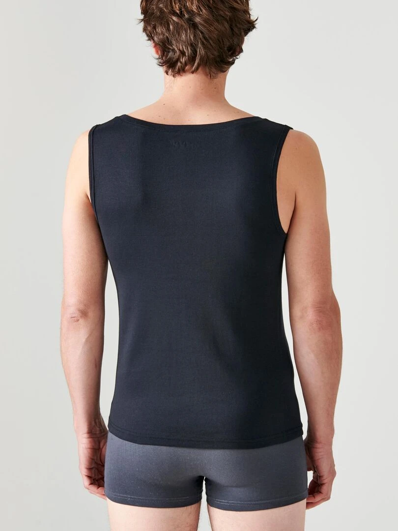 Lot de 2 débardeurs Essential pur coton peigné   Damart   Noir