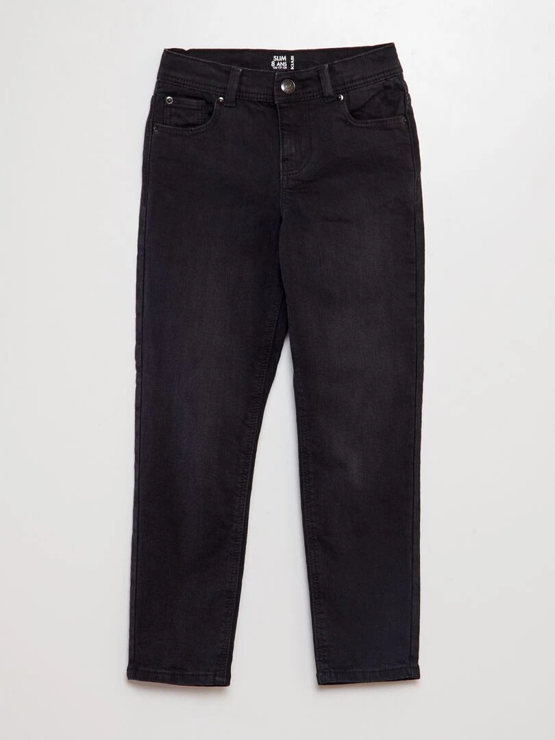 Pantalon slim 5 poches Noir