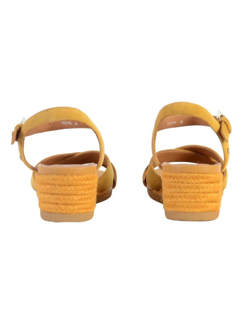 Sandale Compensée Cuir Geox Ischia D02HHC 00022   Marron