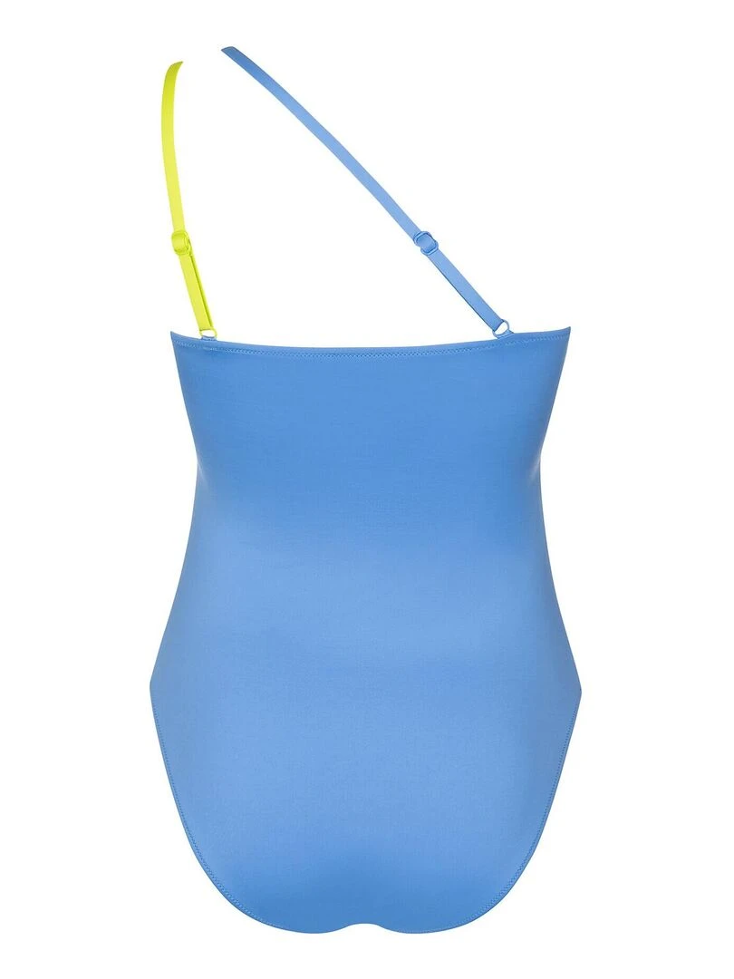 Maillot de bain une pièce asymétrique sans armatures Laos   Bleu