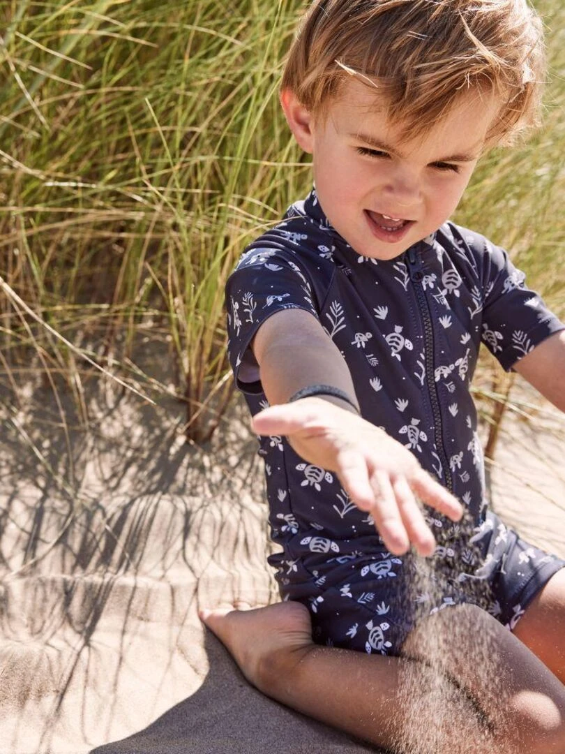 Combinaison anti uv Turtle (6 12 mois)   Bleu