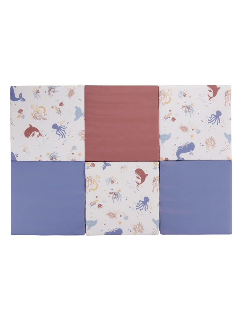 Tinéo Maxi Tapis D'éveil Trésors De L'océan 180x120x4cm bleu marine