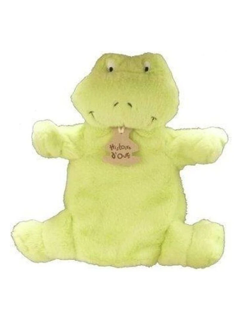 doudou Histoire d'ours Grenouille Vert HO2024 Marionnette Vert
