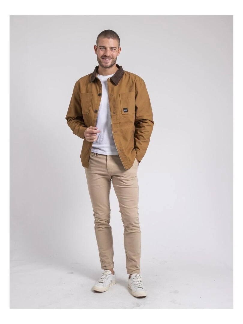 Veste doublée polaire ZEAST   Marron glacé