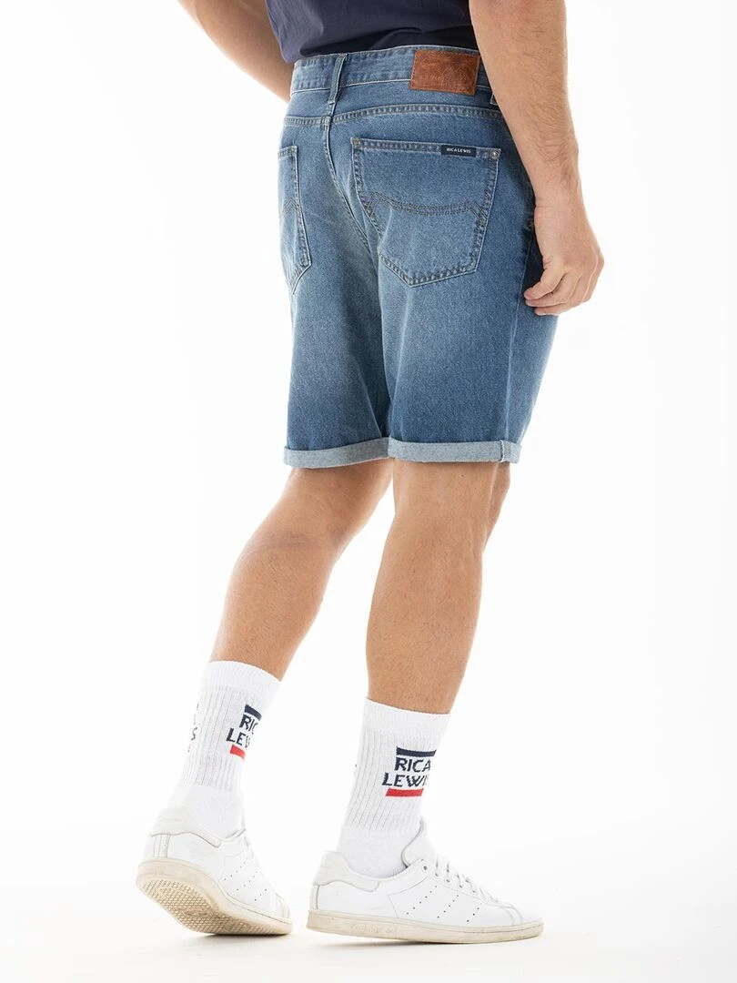 Bermuda coupe relax denim léger brossé AXL 'Rica Lewis'   Bleu