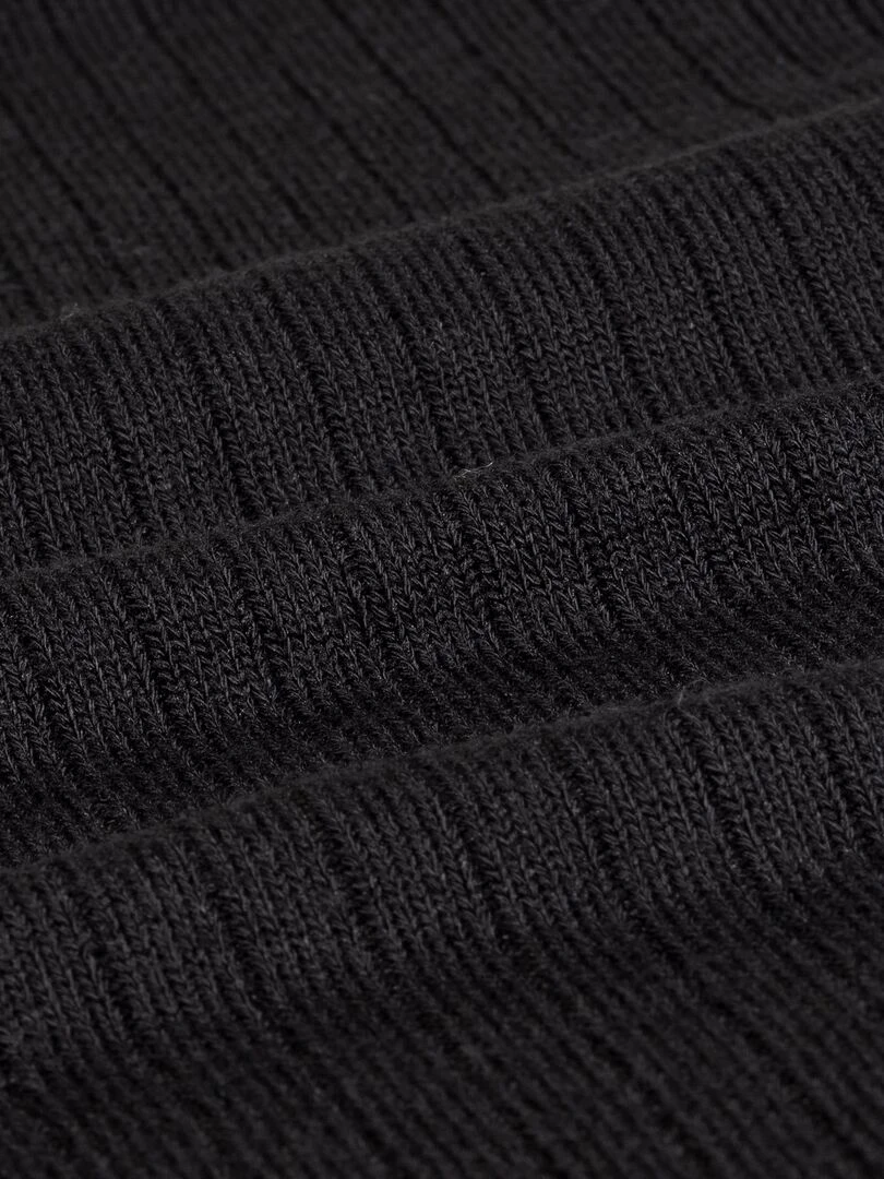 Débardeur Femme maille côtelée Noir   Noir