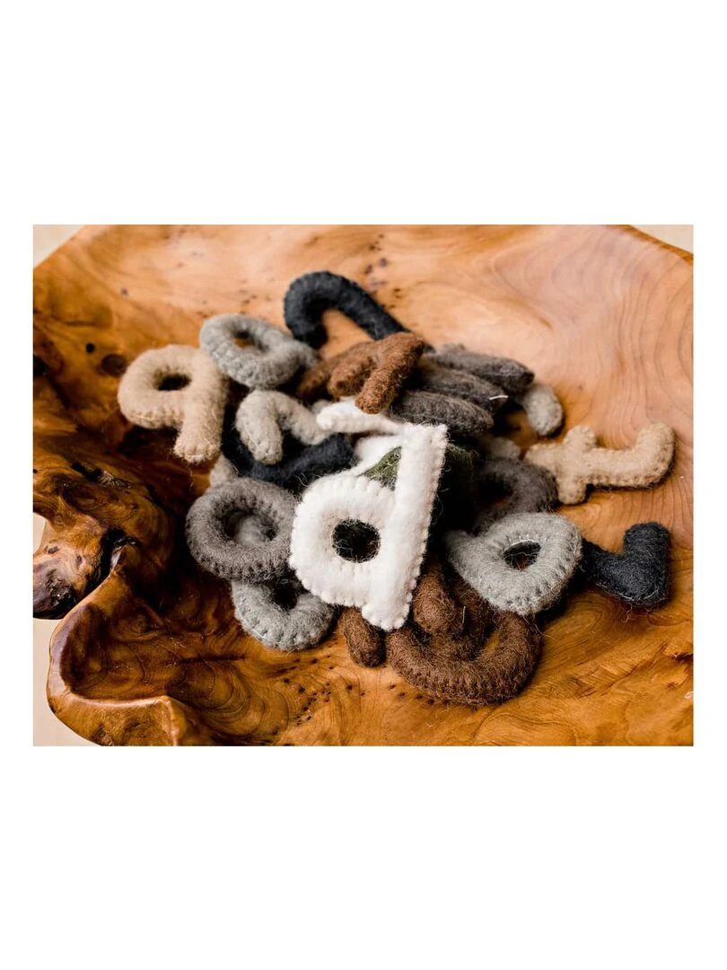 Alphabet en laine feutrée les minuscules N/A