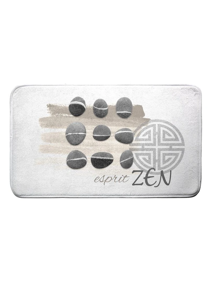 Tapis de bain 45 x 75 cm Zenitude Blanc