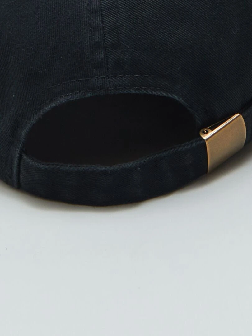 Casquette en toile   Noir