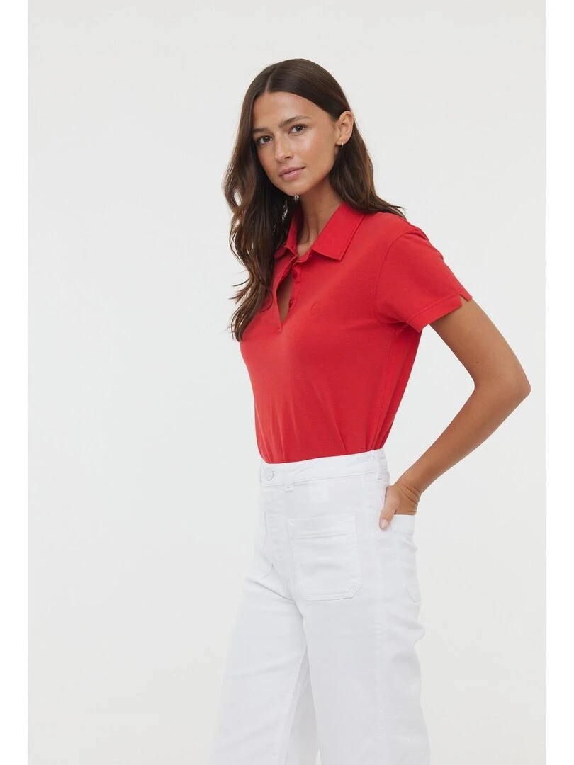 Lee Cooper Polo manches courtes coton BAELLE Rouge