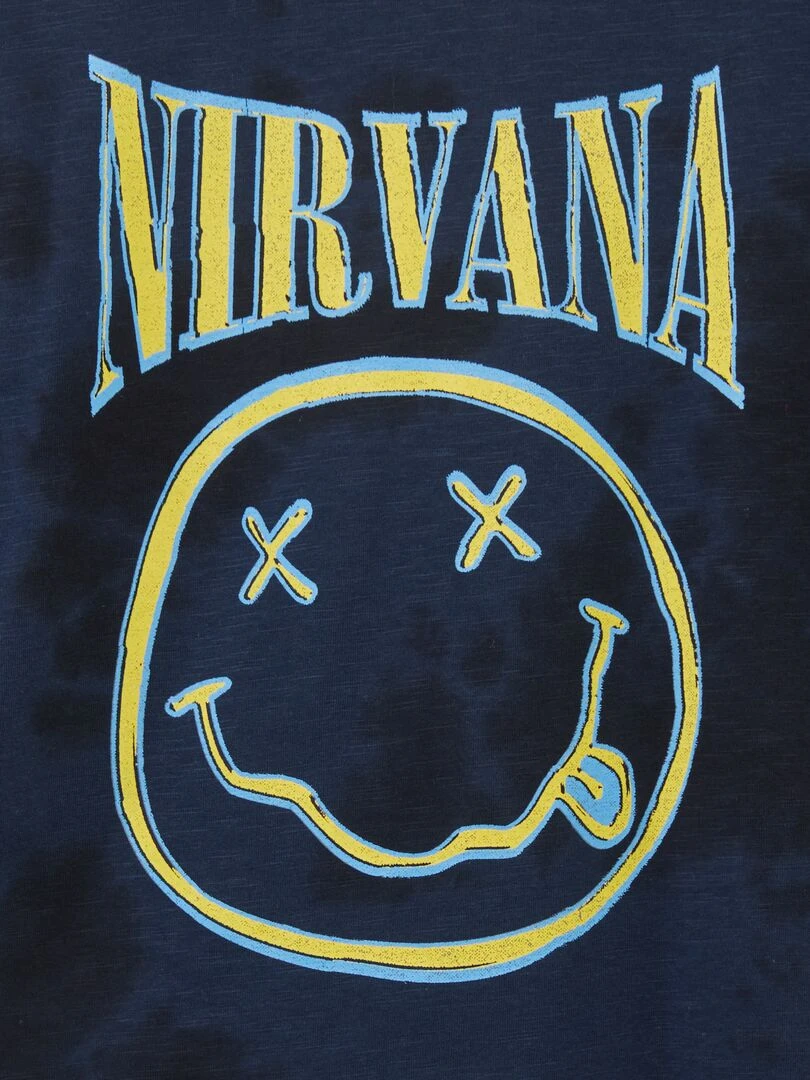 T shirt 'Nirvana' Bleu