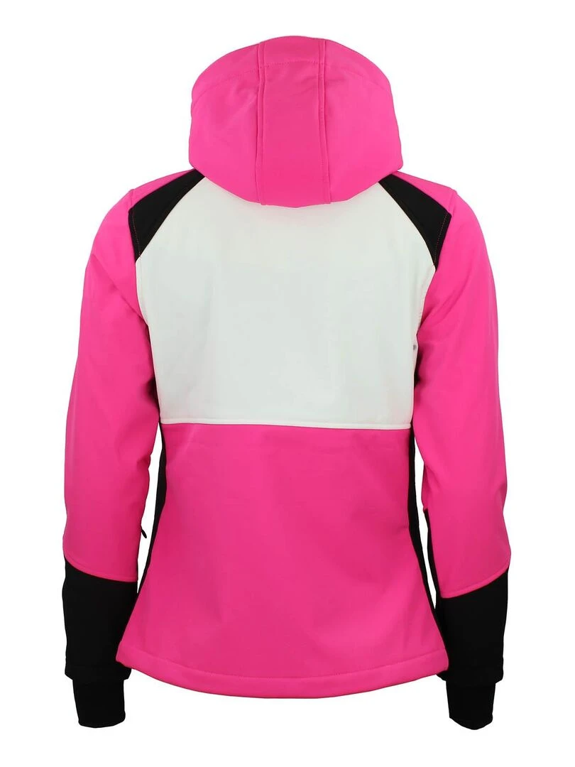 Blouson softshell femme AMETIS PEAK MOUNTAIN Rose fushia