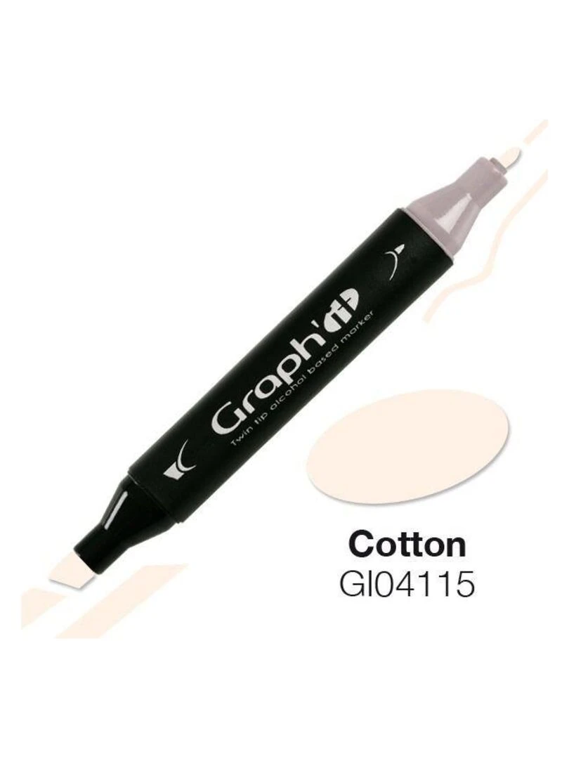 Marqueur Graph'It à double pointe   Coton   N/A