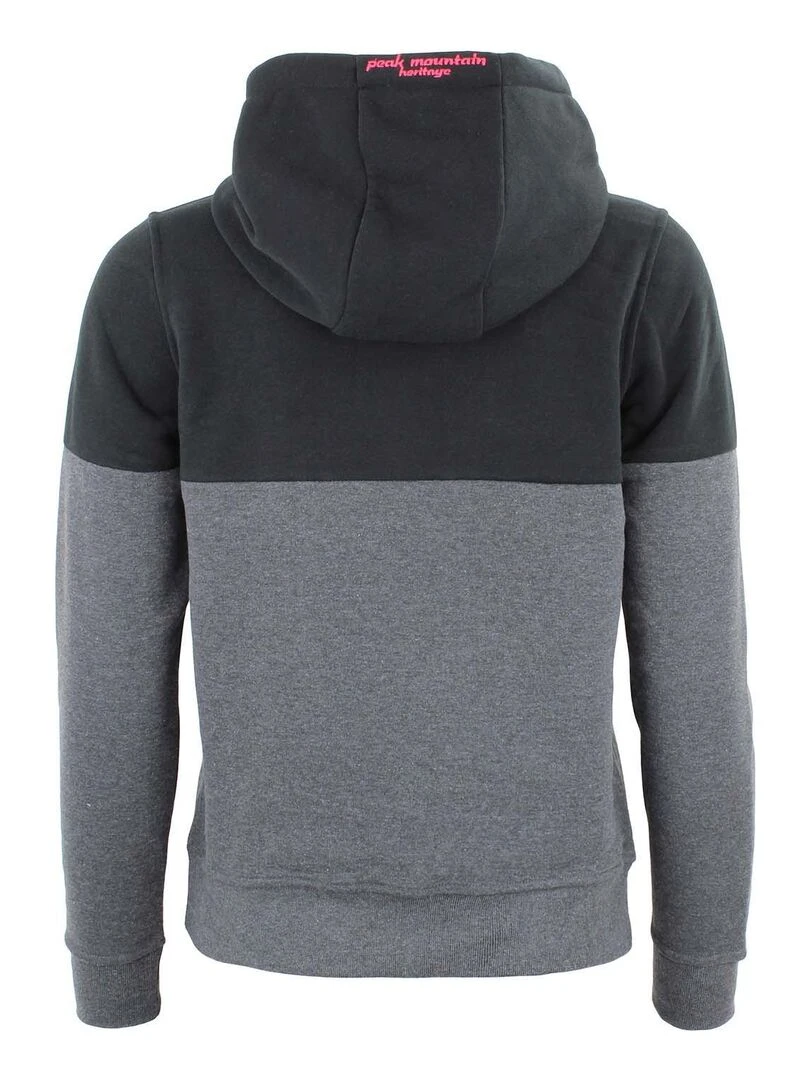 Sweat à capuche femme ACARLO Noir Gris