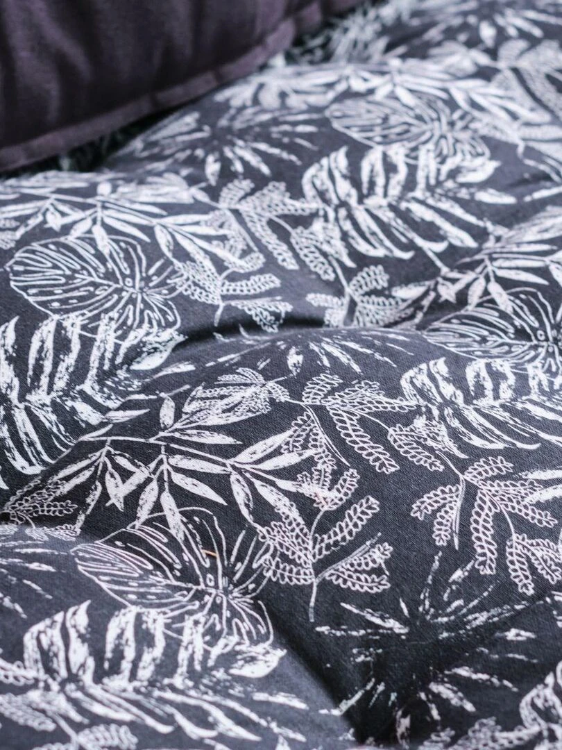 Matelas palette floral 'SPIRIT GARDEN' 'TODAY'   Noir