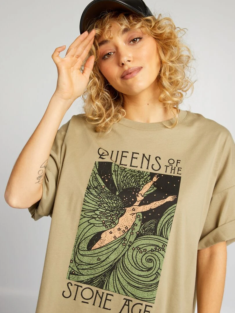 T shirt 'Queen of the stone age'   Vert