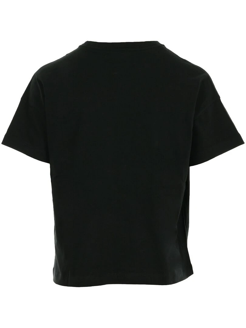 Champion Crewneck T shirt Cropped Noir