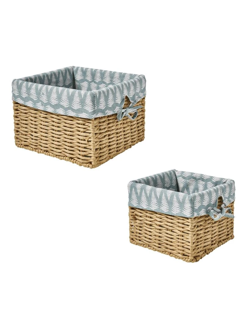 Guy Levasseur Lot de 2 paniers de rangement petit et grand Multicolore