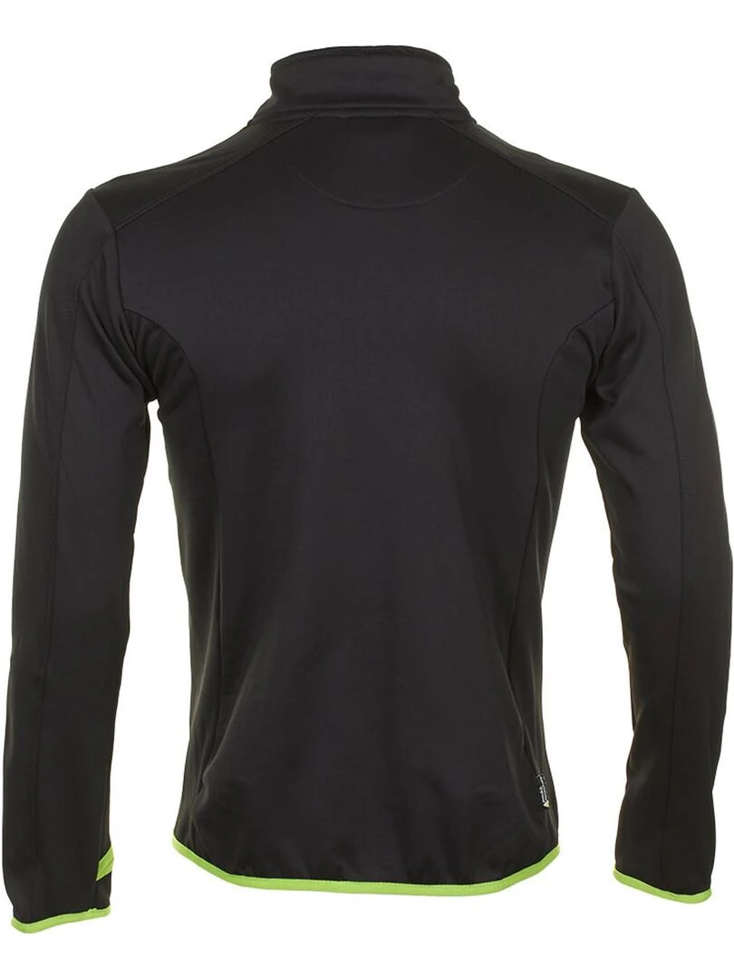 Blouson polar shell homme CLIMATE PEAK MOUNTAIN Noir Vert
