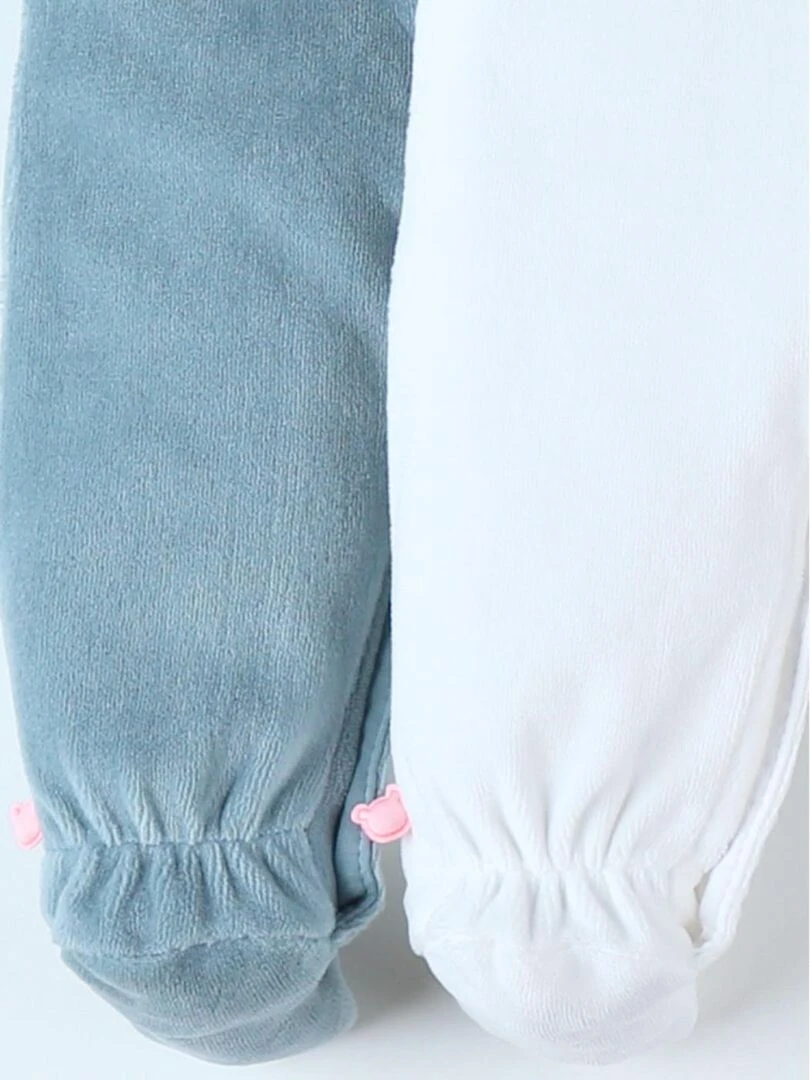 Set de 2 pyjamas 1 pièce  moyen/écru   Noukie's   Blanc