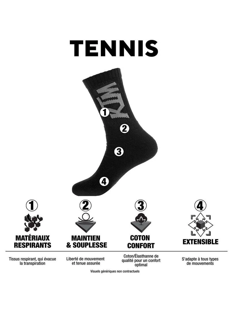 Lot de 6 Paires de tennis homme Ktm   Blanc