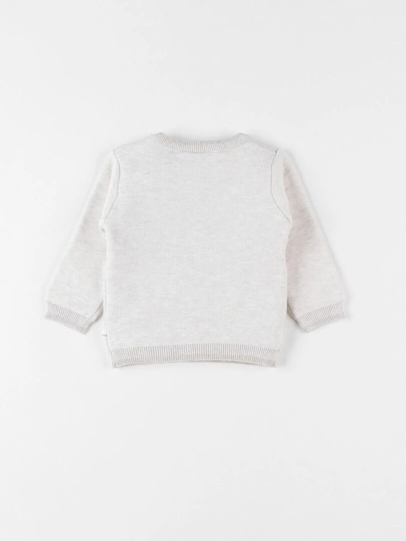 Pull de Noël tricot chiné Noukie's Beige