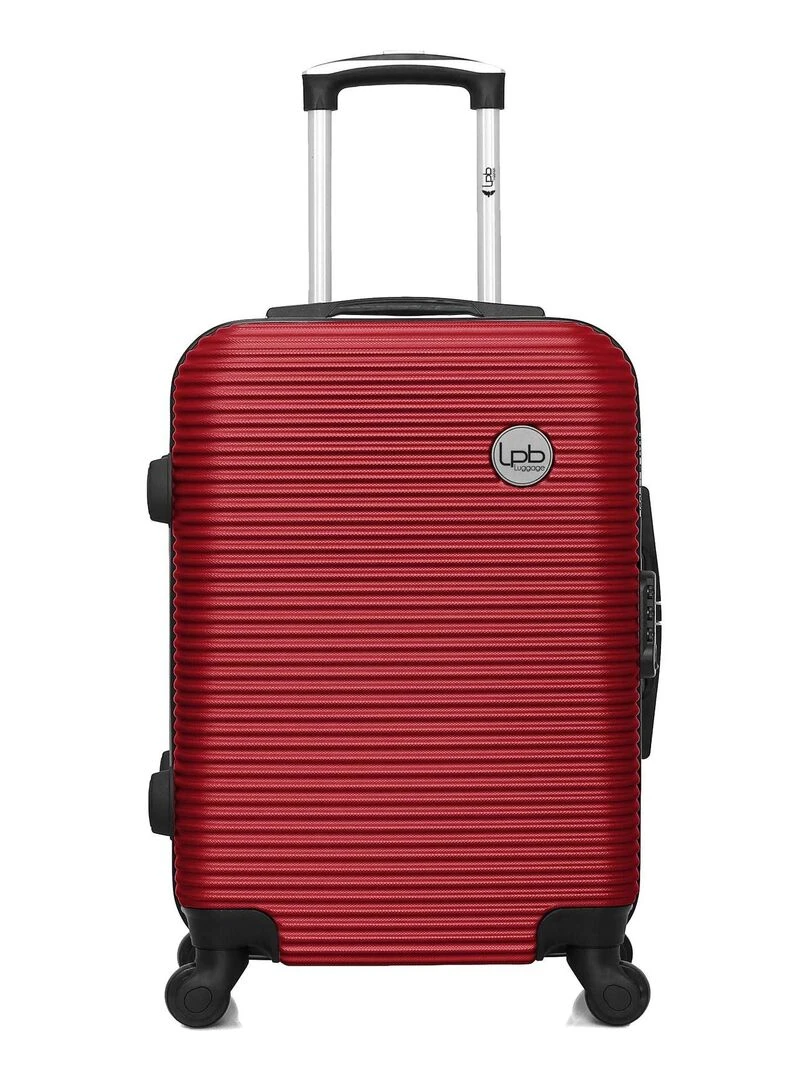 LPB Valise Cabine ABS MUNICH 4 Roues 55 cm Rouge