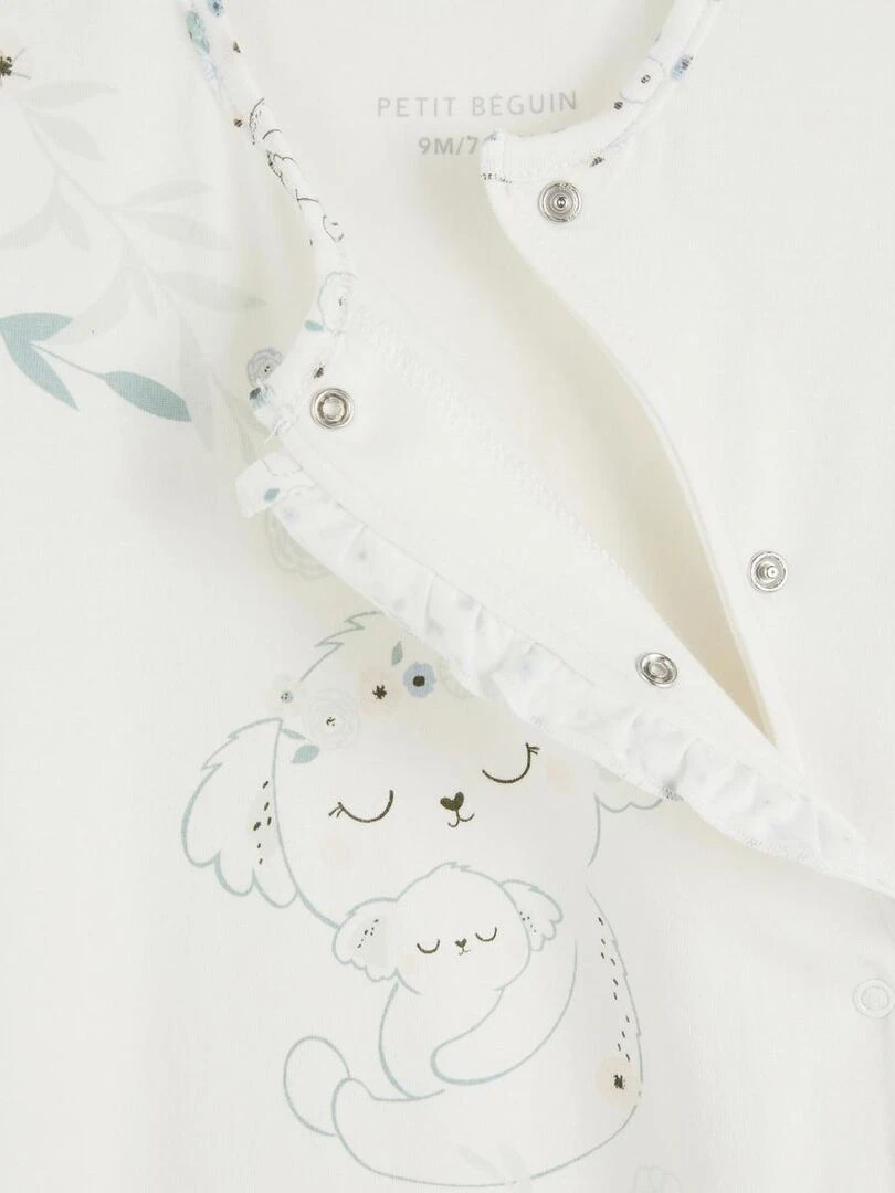 Pyjama bébé ouverture pressionnée Mini Koala   Ecru