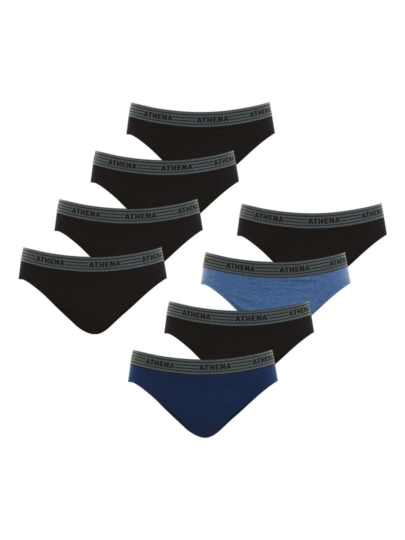 Lot de 8 slips homme Eco Pack Bleu pétrole