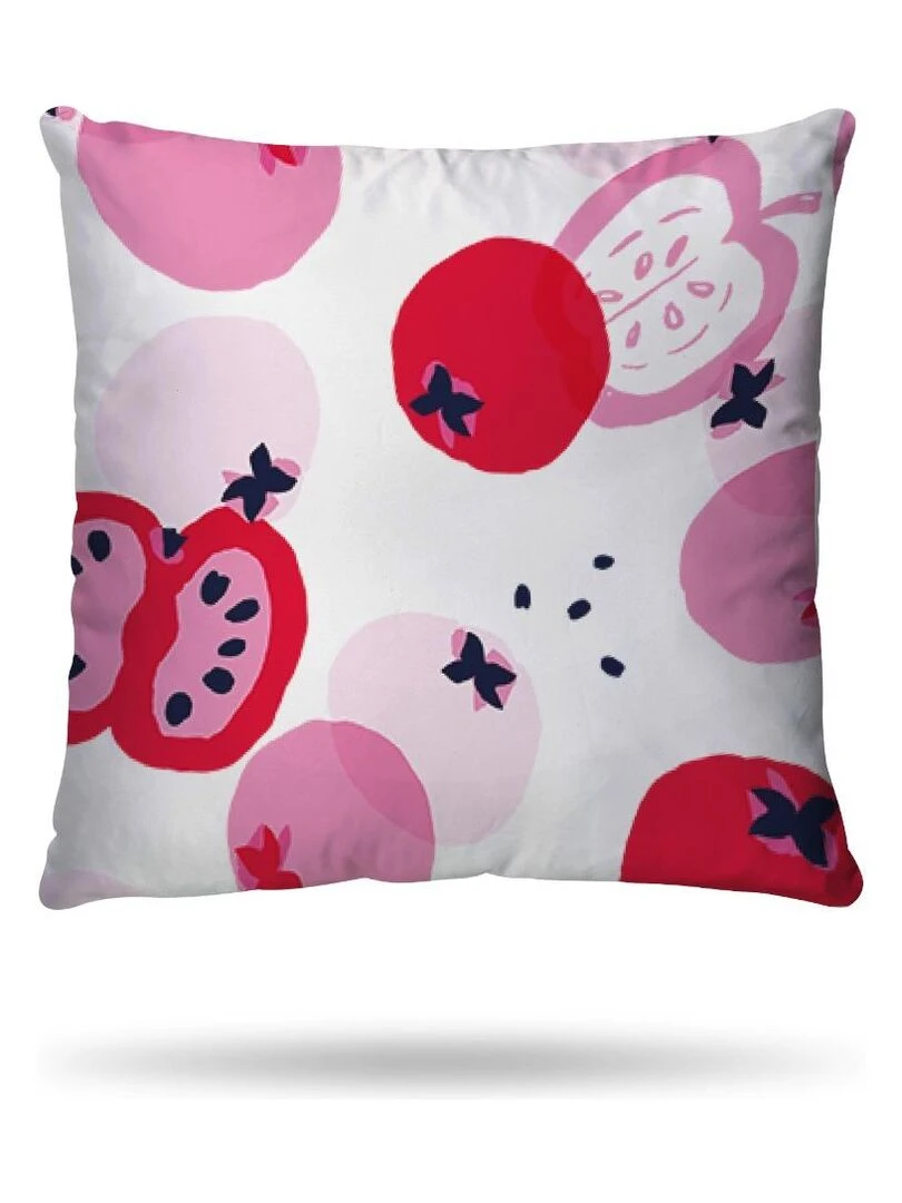 Housse de couette Catimini Pommes 140x200 cm et taie d'oreiller   100% Coton   Blanc