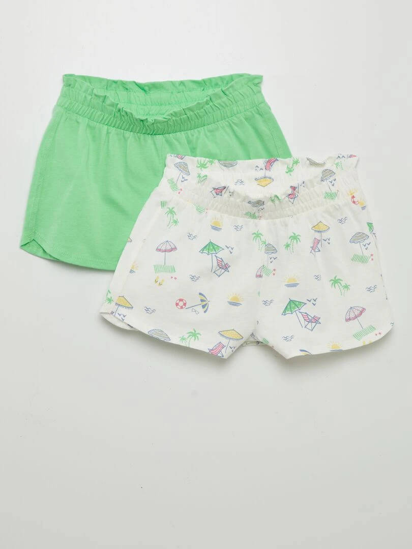 Lot de 2 shorts légers 2 pièces Jaune
