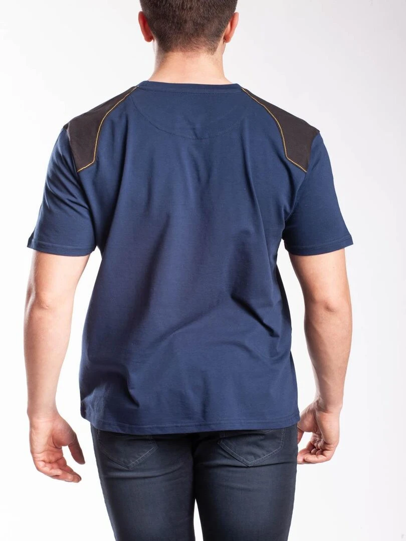 T shirt renforcé coton WORKTS 'Rica Lewis' Bleu