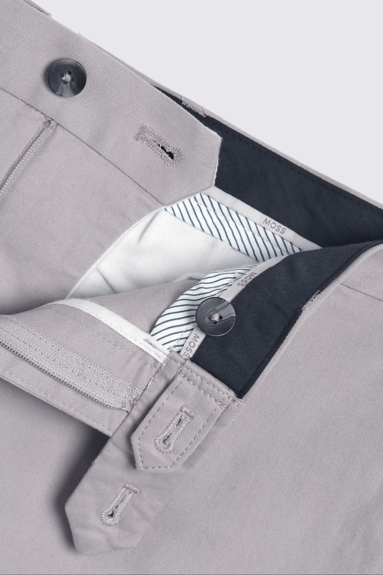Slim Fit Light Grey Chino Shorts   Buy Online at Moss